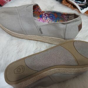 BOBS from Skechers Women's Light Gray Slip-On Shoes